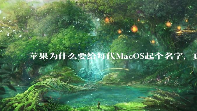 苹果为什么要给每代MacOS起个名字，真以为人们记得住分得清吗？