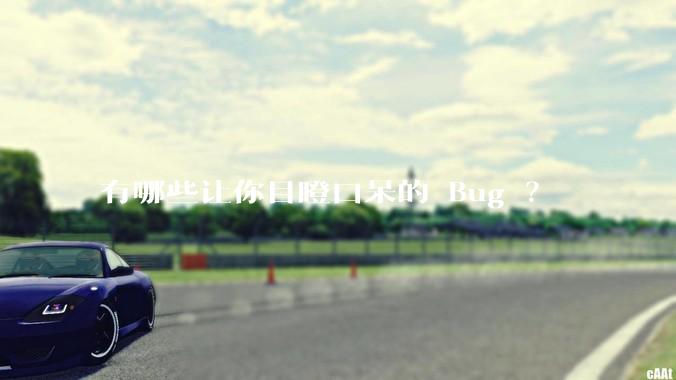 有哪些让你目瞪口呆的 Bug ？